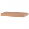 Autronic Polička nástenná 40 cm, MDF, 3D dekor prírodný buk, baleno v ochranej fólii P-023 BUK