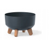 PROSPERPLAST Kvetináč GRACIA LOW 23,5 cm antracit