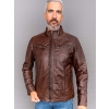 Max Original Leather Pánska kožená bunda 8066 brown-188 (5XL 66-68) - Brown - 5XL
