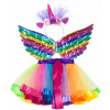 Kostým pre dievča - Del-Sol Unicorn kostým 122 (Mikołajki oblečenie Snowflakes Dress 7-9 rokov staré)