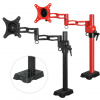 ARCTIC Z1 red - single monitor arm with USB Hub in