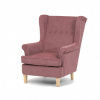 Autronic Křeslo ušák, růžová látka, AK-388 PINK2 AK-388 PINK2