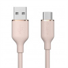 Devia kábel USB-A to USB-C Jelly Series Silicone Cable 1.2m - Pink 6938595386640
