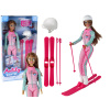 LEAN TOYS Lyžiarska sada Anlily Skier pre bábiky Lyže