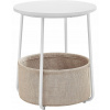 Okrúhly stolík Vasagle s košom, 45 x 50 cm