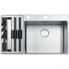 Franke Box Center BWX 220/620-54-27/7 Nerezový drez s vaničkou a príslušenstvom bez odkvapkávača, 86x51cm, 127.0538.260