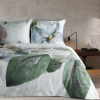 Posteľná súprava, bielo-zelená s jemnou kvetinovou potlačou, ALICE