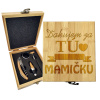 Sablio Darčeková sada na víno Ďakujem za tú najlepšiu mamičku: 147×168×49 mm