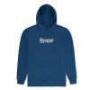 RIPNDIP mikina Rubber Logo Hoodie -Pacific Blue Veľkosť: M
