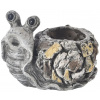INDECOR Ebi Kvetináč slimák 30 x 23 x 23 cm, keramika, vzhľad kameňa INDECOR X14121
