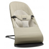 Lehátko Babybjorn Balance Soft cotton Khaki/Beige , černá konstrukce