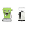 Ascaso Dream ONE, Fresh Pistachio + Eureka Mignon Silenzio, BL white