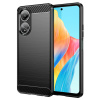 Techsuit - Carbon Silicone kryt pre Oppo A58 4G - čierny KF2316672