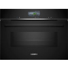 Siemens Vestavná kompaktní trouba s mikrovlnami 60 x 45 cm černá CM776GKB1