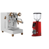 Lelit MaraX3 PL62X3, white + Eureka Atom W 75, ferrari red