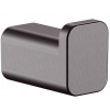 Hansgrohe 41742340 AddStoris Jednoduchý háčik, kartáčovaný čierny chróm HG 41742340