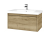 Dreja Kúpeľňová skrinka BONO SZZ 80 (umývadlo Harmonia) - D26 Ontario / Úchytka T33 / D26 Ontario