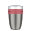 Termobox z nerezové oceli Ellipse 500+200ml, Mepal, tmavě růžový