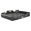 JAKS Vodeodolný pelech pre psa KINGDOG 115 x 95 cm strieborné kosti