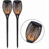 Soľná lampa - 2x LED slnečný lampa efekt plameň vložený do záhrady (2x LED slnečný lampa efekt plameň vložený do záhrady)