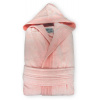 The One | Velour Bathrobe, Župan s kapucňou, ružová salmon, 2XL/3XL