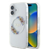 Guess IML kvetinový kryt s venčekom a MagSafe na iPhone 16 Plus (GUHMP16MHFWFCT) - priehľadný KF2340607