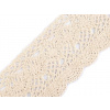 Bavlněná krajka paličkovaná šíře 75 mm Varianta: 2 béžová světlá, Balení: 1 m