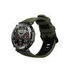 kwmobile řemínek for Amazfit T-Rex 3 Watch řemínek - Silikonový Náhradní Watch Band - tmavě zelená / černá