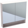 Geberit Acanto - Zrkadlová skrinka 890x830 mm s LED osvetlením, dub Mystic 500.646.00.2