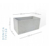 PASOŃ kvetináč 100 cm x 50 x 50 cm betón (Betónový kvetináč ConcreteProducts 100 cm x 50 x 50)
