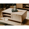 Úložný konferenčný stolík Bali, dub sonoma/výplet