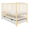 NEW BABY Detská postieľka so šuplíkom LILLY prírodná 125x65x87 drevený design