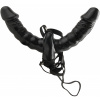 Pipedream Vibrating Double Delight Strap-On Black