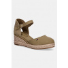 Tommy Hilfiger dámske espadrilky na platforme MID WEDGE ESPAD CLOSED TOE FW0FW09233 zelená EUR 37