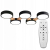 Toolight Toolight, LED stropné svietidlo 65x48x4,5cm + diaľkové ovládanie APP526-5C, čierna, OSW-08468