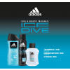 Adidas ICE DIVE darčeková sada pre mužov voda po holení 100 ml + vonný dezodorant 150 ml + sprchový gél 250 ml