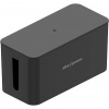 Organizér káblov AlzaPower Cable Box Basic Small čierny (APW-COGCB01SB)