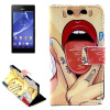 Peňaženkové puzdro Sexy Girl na Sony Xperia M4 Aqua
