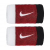 Nike Swoosh Double-Wide Wristbands - white/university red/black