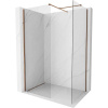 Mexen Kioto-X sprchová stena Walk-in 100 x 90 cm, transparentná 10 mm, ružové zlato - 800-100-202-60-00-090-X