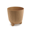 kvetináč 16,8cm RYFO N ECO WOOD DRF170NW-4665W naturo plastový