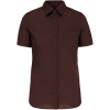 Kariban Košile Judith K548, popelínová, krátký rukáv, dámská COT20K54814501-brown S Hnědá