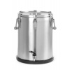 Izolačný prenosný termos – s kohútikom, HENDI, Profi Line, 25L, Strieborná, ⌀330x(H)430mm s kohútom, art.710234