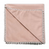 Detská deka Velvet - obojstranná s ozdobným lemovaním, Baby Nellys 100 x 75 cm, cappuccino Baby Nellys 8596309394220