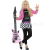 Kostým - MINI GLAM ROCKSTAR HANNAH MONTANA - šaty a bunda - L