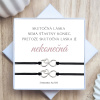 Náramky pre dvojicu nekonečná láska Prívesok: Striebro
