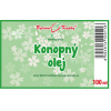 Konopný olej (olej z konopí) - přírodní za studena lisovaný - VARIANTY 50, 100, 200 ml- BYLINNÉ KAPKY s.r.o. 100 ml