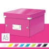 Leitz WOW Click & Store A5 22 x 16 x 28,2 cm, ružová