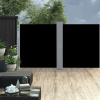 vidaXL Zaťahovacia bočná markíza, čierna 140x600 cm 48454
