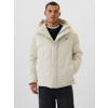 GAP Nepremokavá zimná bunda s kapucňou Béžová L Béžová Béžová